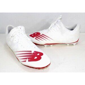 NEW BALANCE white & red Lacrosse sneakers, shoes BURNXLR2 men's size 14, NEW